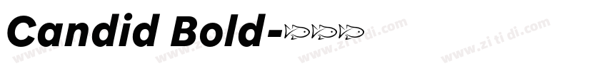 Candid Bold字体转换